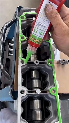 Why is liquid gasket applied to the engine #shortvideo