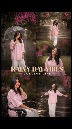 🔥 Rain Cinematic AI Photo Editing | ChatGPT & Gemini AI Rain Effect Prompt | Viral Edit #shorts