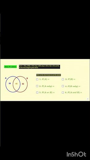 Probability Using VENN DIAGRAMS (2 Circles) - Made Easy! #probability #venndiagramreasoning