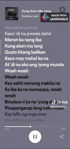 Kung Alam Mo Lang #fyp #fypシ #lyrics #fulllyrics #spotify #trending #viral