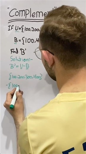 Complement | find complement | find B complement | find B' #maths #matheducation340