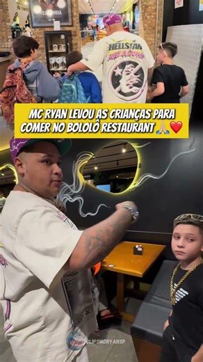 MC Ryan SP took the kids to eat at Bololo restaurant #mcryansp #funk #bololo