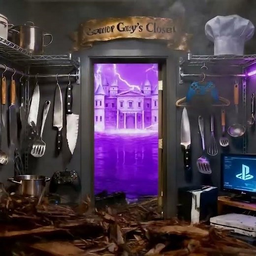 Closet Explosion! Leading to a Fantasy World.