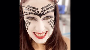 It's makeup time! 💄 Artist Svetlana Mitsuko Delous (IG : @ Svetlana.mitsuko), our Red Spider character, has an intriguing makeup that includes different colors and face stickers! 💋🕷 | OVO - Cirque du Soleil