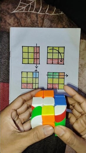 magic trick to solve barrel cube😱🧊 #shorts #cubeskingamritshorts #rubikscube #cube