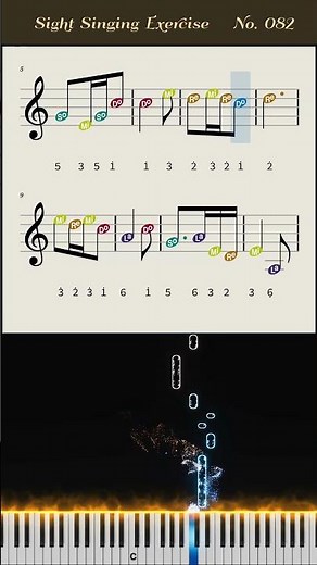 Daily Sight-Singing Exercise No.082 | Dotted rhythm and sixteenth notes