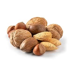 NUTS U.S. – Mixed Nuts In Shell (Almonds, Walnuts, Hazelnuts, Pecans) | No Added Colors and No Artificial Flavors | Fresh Buttery Taste and Raw |Packed In Resealable Bags (2 LBS)