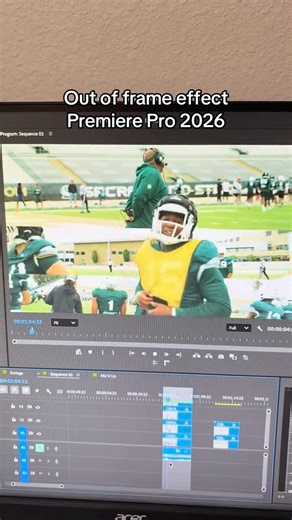 Out of frame effect Premiere Pro tutorial #premierepro #editingvideo #editingtutorial