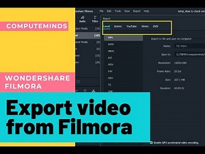 Export Video from Wondershare Filmora | How to download a Video from Filmora | Wondershare Filmora