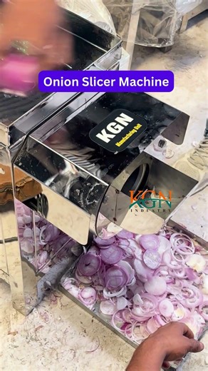 Cut Onions in Seconds 😱 | Powerful Onion Slicer Machine Demo