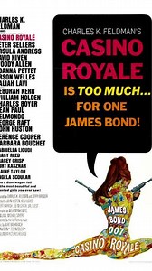 Casino Royale (1967) Groovy, Psychedelic, Spy Spoof! 🍸🤯 In this wild and famously chaotic spy spoof, the original James Bond, Sir James Bond (David Niven), is called out of retirement to face SMERSH. To confuse the enemy, he decides that all secret agents should be named "James Bond," leading to a chaotic, star-studded, and utterly bonkers adventure featuring Peter Sellers, Ursula Andress, Woody Allen, and a plethora of bizarre gadgets and psychedelic visuals. It's less a Bond film and more a 