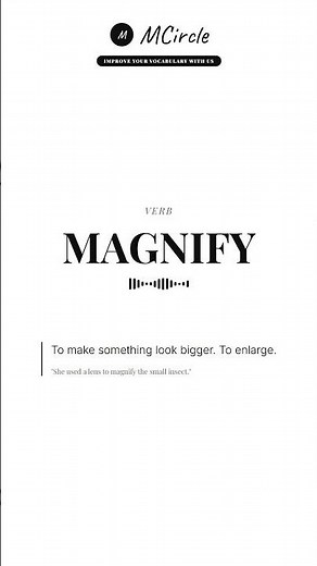 Learn English: What is Magnify? | Vocabulary Shorts