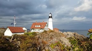 Beautiful View Portland Head Lighthouse On Stock Footage Video (100% Royalty-free) 1025777843 | Shutterstock