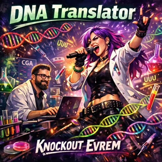 Knockout Evrem on Instagram: "Dna Translator - KNOCKOUT EVREM DNA Translator: DNA dizilerini anında mRNA ve protein dizilerine çeviren ücretsiz online araç 🧬 Start, stop, ORF, codon… her şey tek tıkta! Öğrenciler, araştırmacılar ve genetik meraklıları için 🔬✨ Not:Reklam ya da işbirliği maddi bir ortaklık yoktur. DNA Translator: Instantly convert DNA sequences into mRNA and protein 🧬 Start, stop, ORFs, codons — all in one click! Perfect for students, researchers, and genetics enthusiasts 🔬✨ N