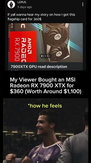 RX 7900 XTX for Just $360