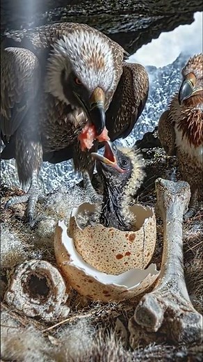 Bearded Vulture Egg Hatching Timelapse — 55 Days in 22 Sec 🦴🦅