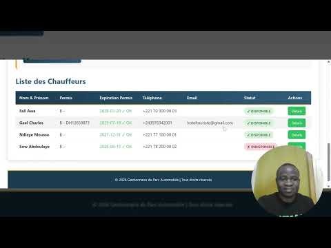 Présentation logiciel de gestion du parc automobile