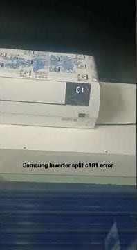 Samsung inverter split AC c101 error code