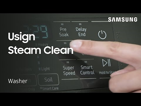 How to use the Steam Clean feature on your Samsung Washing Machine | Samsung US