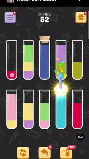 water sort quest stage 52 #games #game #puzzlegame#gamer