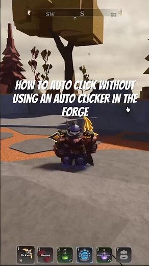 Tutorial on how to auto click without using a auto clicker #theforge #roblox￼