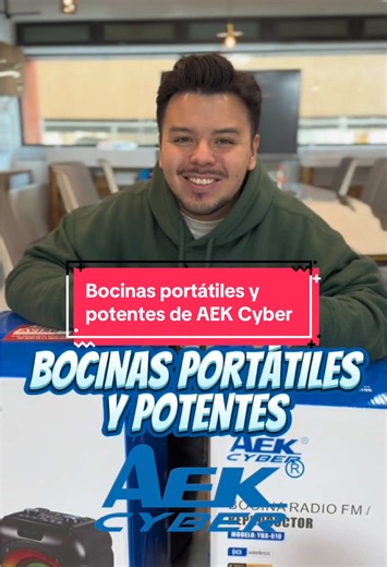 Bocinas portátiles y potentes de AEK Cyber🔊 #aekcyber #bocina #bocinas #bocinabluetooth #bocinaportatil