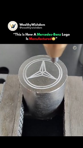 @wealthywishdom on Instagram: "Ever wondered how the iconic Mercedes-Benz logo is manufactured? 🔥 Watch as precision machines craft this legendary emblem with perfection and detail. From raw material to a flawless finish, every step shows why this logo is a true symbol of luxury and engineering excellence. 🚗💨✨ Would you like to see how other famous logos are made? Comment below! ⬇️ Like this content? Then Follow:@wealthywishdom Media: unknown (DM FOR CREDIT OR REMOVAL) #MercedesBenz #LuxuryCa