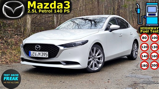 2025 Mazda3 Fastback e-Skyactiv G 140 Takumi 2.5L automatic 140 PS 🚗 test drive | fuel consumption