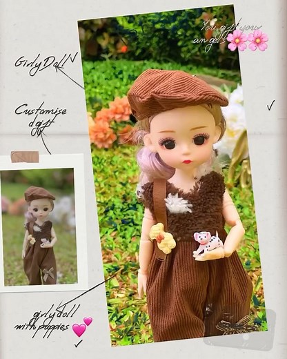 Every detail speaks, every stitch adds magic, a doll created from your imagination. Contact: 91 9495 857494 | Girly Doll