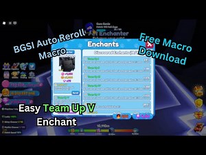 *BEST* FREE AUTO REROLL MACRO AFK Farm | BGSI