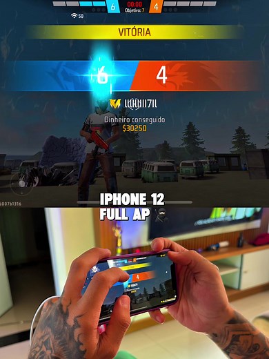 iPhone 12 com hud do Zullu Sensi