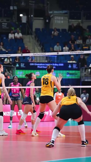 Cute Girl Playing Volleyball