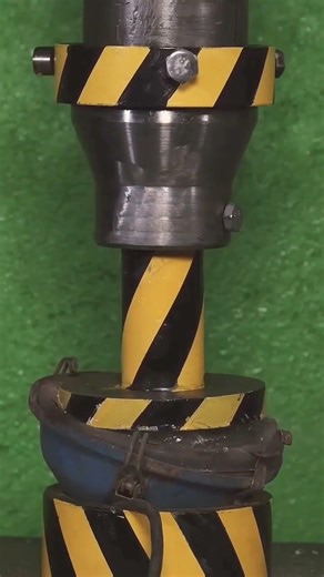 Hydraulic Press vs Steel - The Ultimate Showdown! #hydraulicpress #shorts