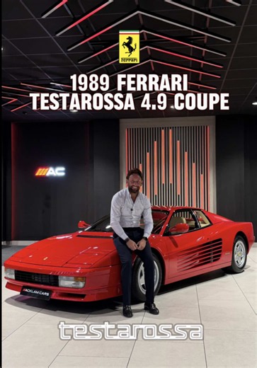 1989 Ferrari Testarossa. This is simply and exceptional example 🇮🇹 F Reg Ferrari Testarossa 4.9 Coupe Live Priced at £189,990 - Buy & Reserve Online - Contact Liam on 07795623213 or Business WhatsApp us on 07724101010 📲 ✔️Rosso Corsa Exterior ✔️Crema Interior with Red Carpets ✔️16
