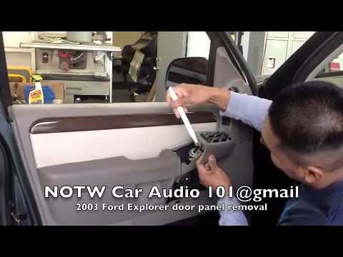 how to remove 2003 Ford Explorer door panel