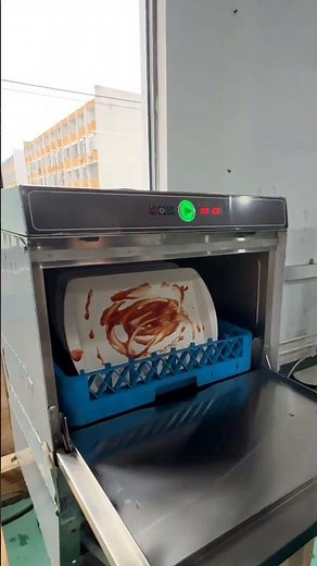 🚀 Under-Counter Dishwasher – Full Wash Cycle (Spray, Wash, Rinse) – Amazing Results!