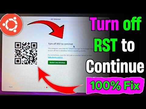 Fix “Turn Off RST to Continue Windows” Error Before Installing Ubuntu
