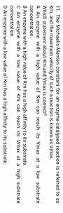 The Michaelis-Menten constant for an enzyme-catalysed reaction ... | Filo