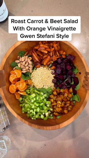 Roasted Carrot and Beet Salad with Orange Vinaigrette