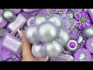 ASMR★(4K)★Crushing soap★Soap boxes with foam glitter&starch★Clay cracking★