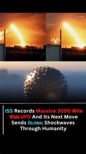 “What Just Happened in the Sky?! NASA Can’t Explain This Phenomenon 😱🚀” People all over the world are freaking out after the ISS reportedly captured something unbelievable — a massive 3,000-mile-wide UFO moving across our planet’s orbit! 🌎👽 The footage shows bright lights streaking through the night sky, followed by an enormous, perfectly round, metallic object that’s unlike anything ever seen before. Scientists are silent… officials are avoiding questions… and the internet is exploding with