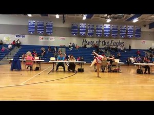 Baton twirling strut routine