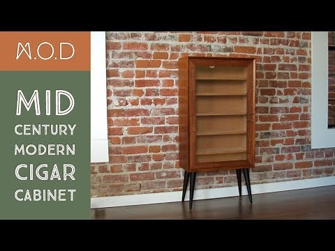 Building a Cigar cabinet - Mid Century Modern - DIY