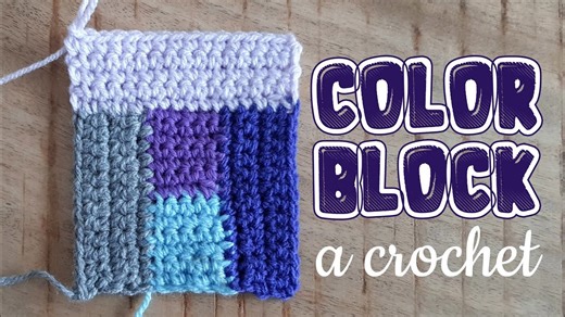 Uncinetto: Piastrella e Tecnica Color Block Facile e Bella