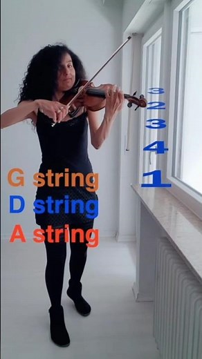 Pomp and Circumstance 🎻 Violin & Viola Tutorial With Color Coded Strings 🔴🔵