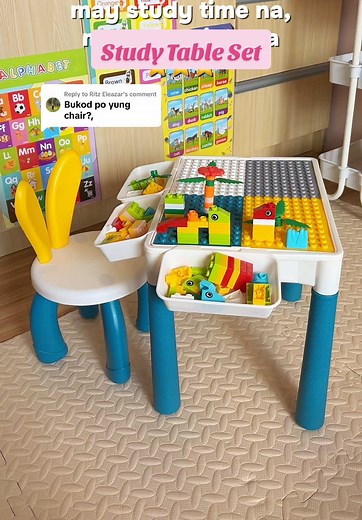 Multifunctional Study Table and Chair Set for Kids