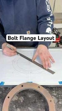 How to Lay Out an 8 Hole Bolt Flange (No Calculator Needed)