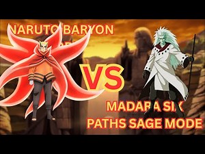 Naruto(Baryon Mode) vs Madara(Six Paths Sage Mode) #naruto #battle #gameplay #madara #baryonmode