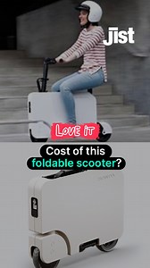 This suitcase-like-looking thing is a compact, foldable electric scooter. Not only is Honda's scooter electric, but it's also so compact that it won't create any issues in traffic or parking. Watch this Jist to know more features of Honda Motocompacto. Producer: Harshita Pathak Editor: Mohd Arif #honda #suitcase #electicscooter #scooter | Jist