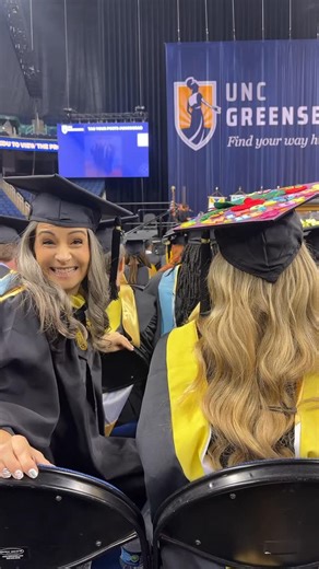 Jen Miller on Instagram: "It’s graduation day! I’m officially Meet Me In The Media Center, MA, MLIS. Let this be a reminder that it’s never too late to make a change or pursue another path. You might just find out where you’re meant to be. And go get your library card! 💕📚🎓 #graduation #librariansofinstagram #journey"